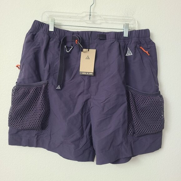 Nike ACG Snowgrass Cargo Shorts DV9405-573 Size XL Purple - Picture 1 of 6